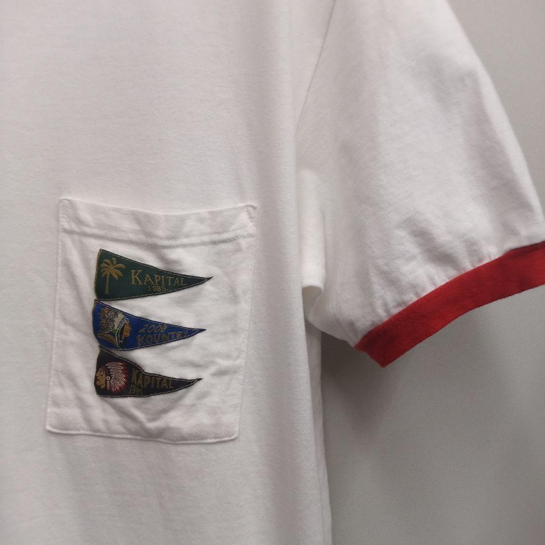 heyco公式アカウント01 KAPITAL キャピタル リンガーTシャツ
