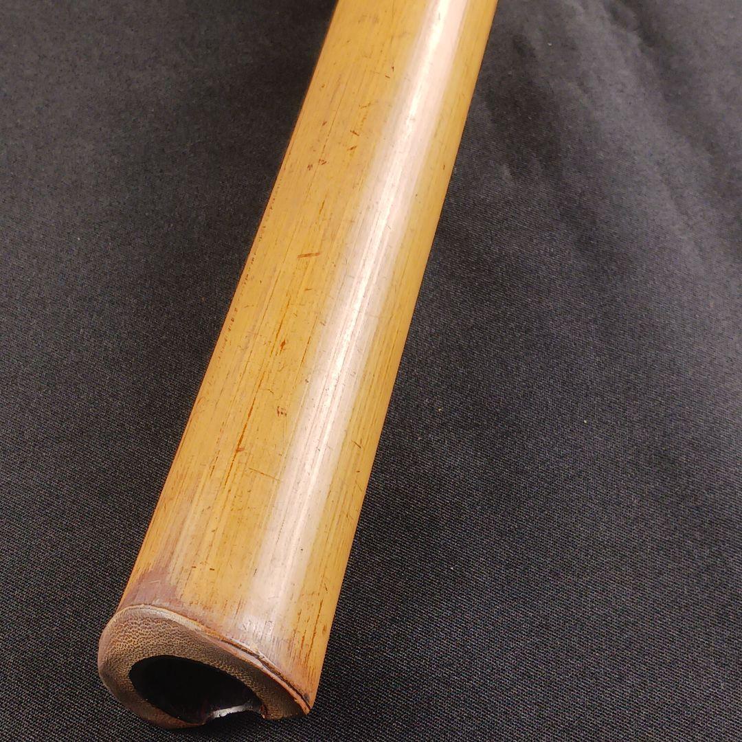Y2886-5 琴古流 尺八 星光銘 藤巻 全長55㎝ 竹製