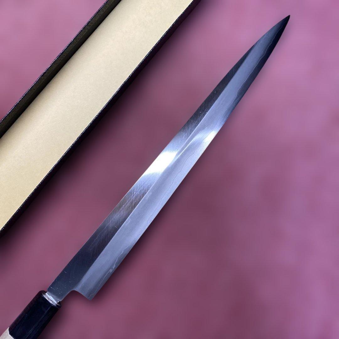 銀三　両刃　柳刃包丁　300㎜ 尺0寸