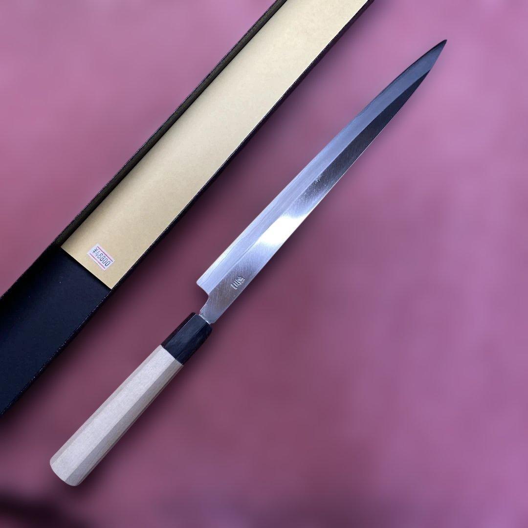 銀三　両刃　柳刃包丁　300㎜ 尺0寸
