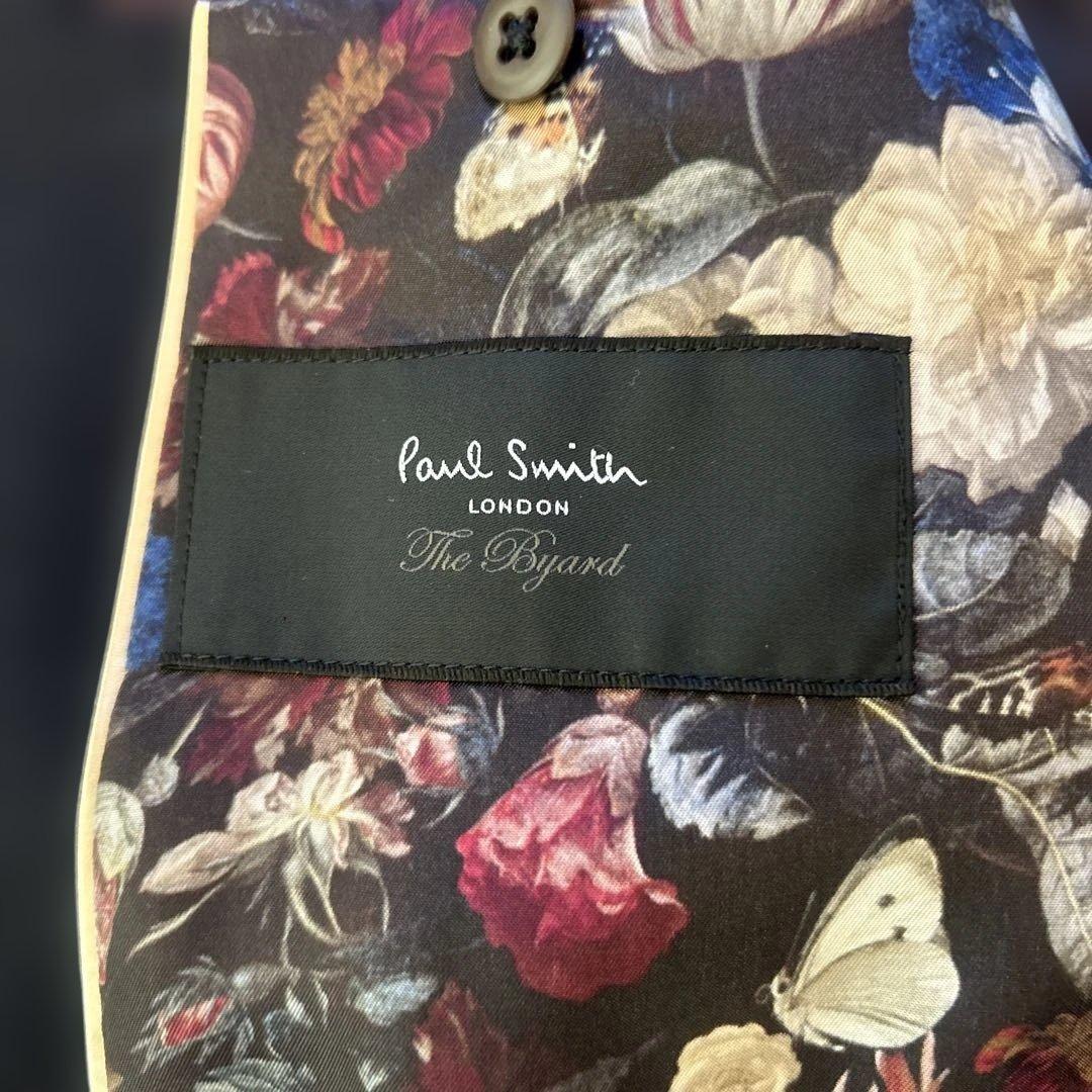 Paul Smith 2XL黒 テーラードジャケット 花柄裏地