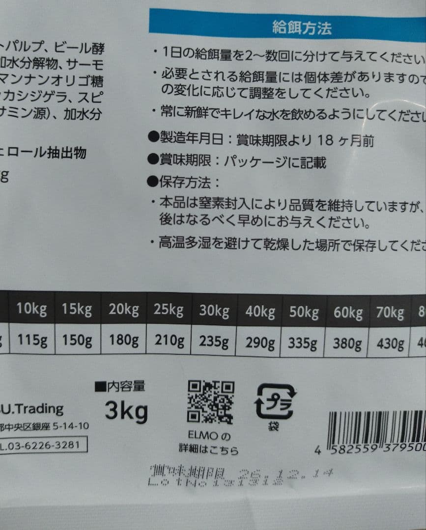 ELMOエルモ　リッチインチキン ※3kg1袋＋800g3袋