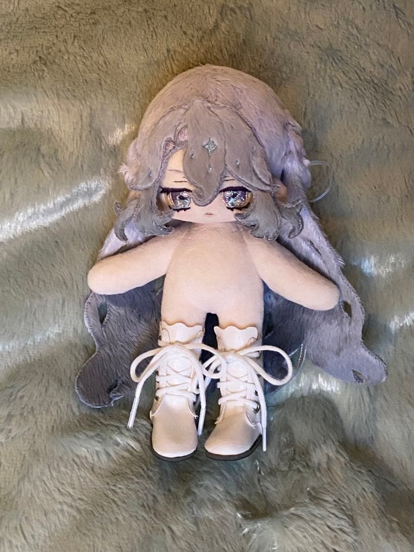 わ*び様 無属性　自作　ぬいぐるみ　10cm （12.5センチ）　骨入り　蓄光刺