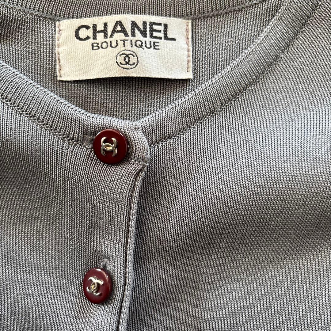 CHANEL BOUTIQUE グレー カーディガン