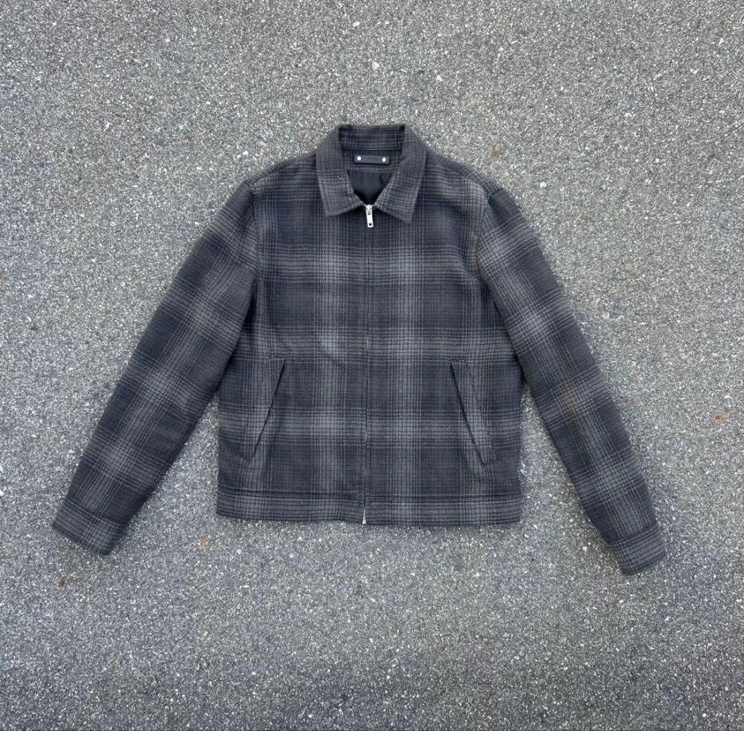 短丈 MINEDENIM Flannel blouson ブラック スケーター