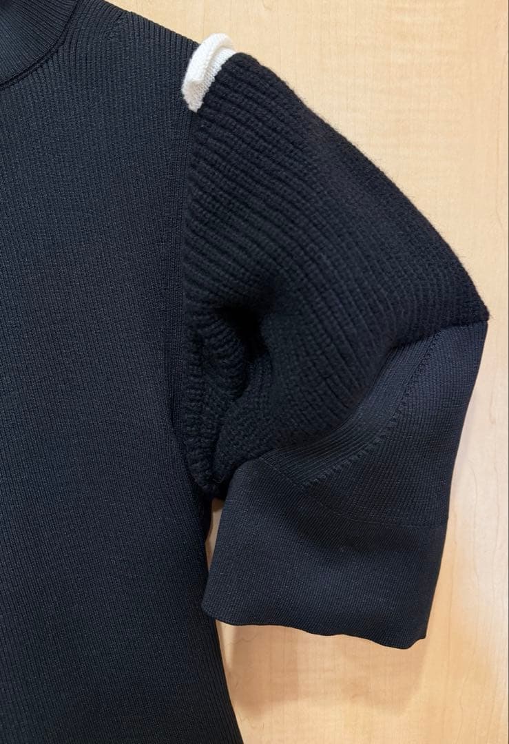 Green様 ★sacai サカイ★黒 スウェット ジャージ 半袖 カットソー