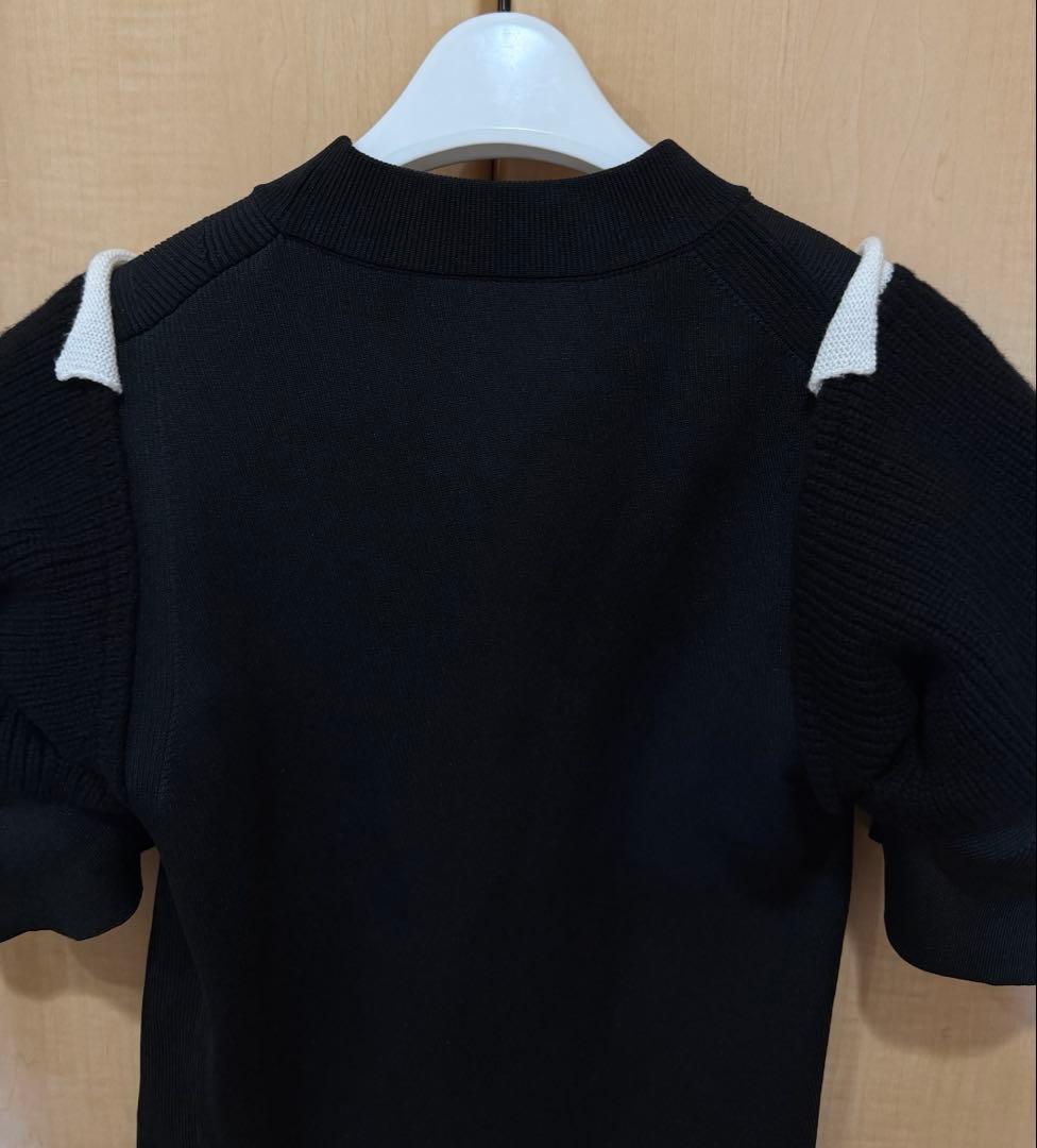 Green様 ★sacai サカイ★黒 スウェット ジャージ 半袖 カットソー