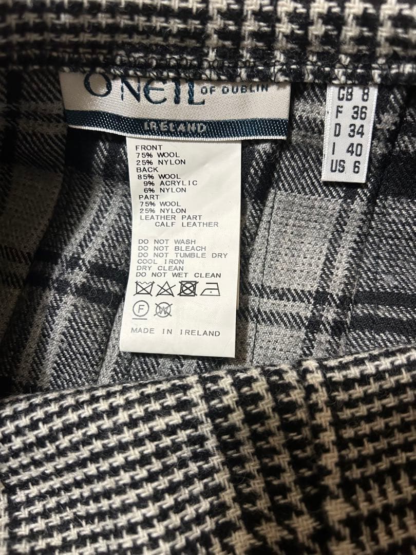 【美品】O'NEIL of DUBLIN キルトスカート　プリーツ