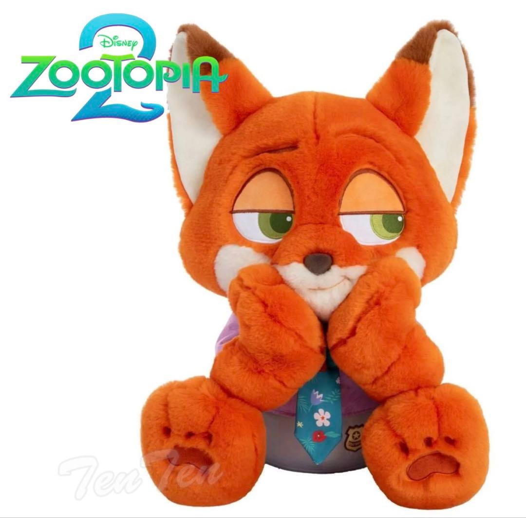 ズートピア 2 ニック ぬいぐるみ　コストコ ブランケット入り　大きい　50cm