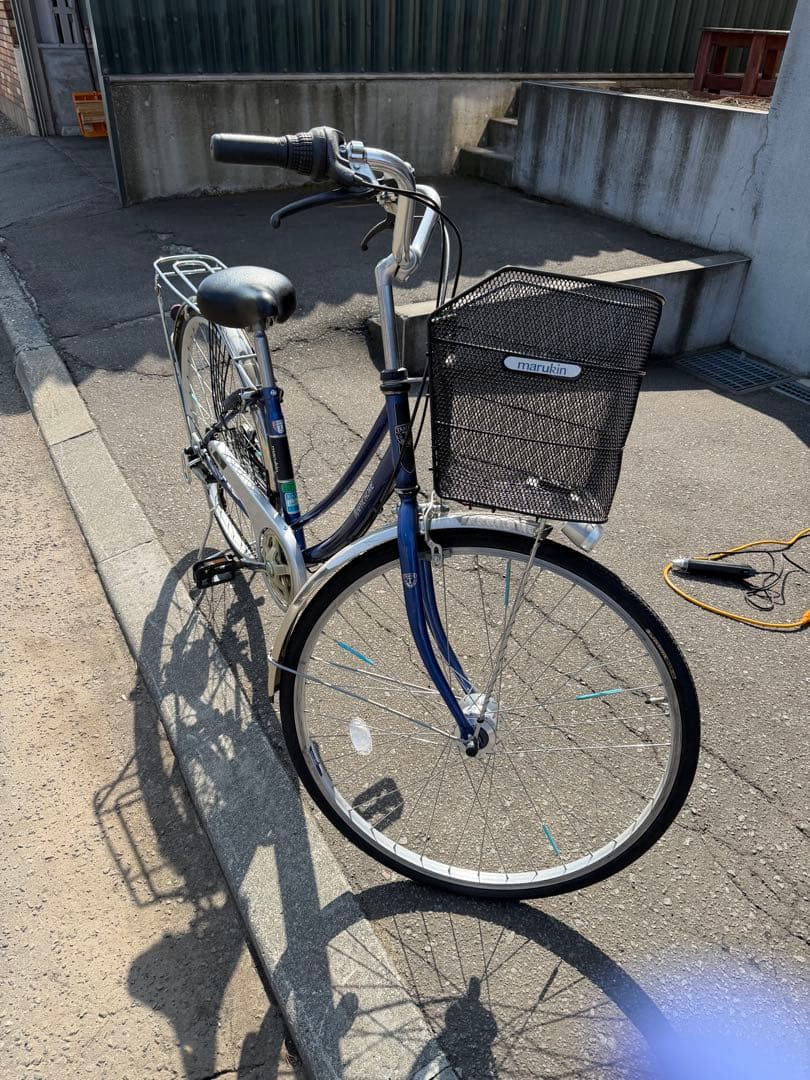 マルキン　部活自転車　青色 27インチ　札幌　直接取り引き限定