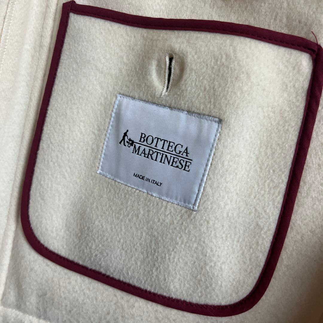 【極美品】BOTTEGA MARTINESE イタリア製 ダッフルコート白　46