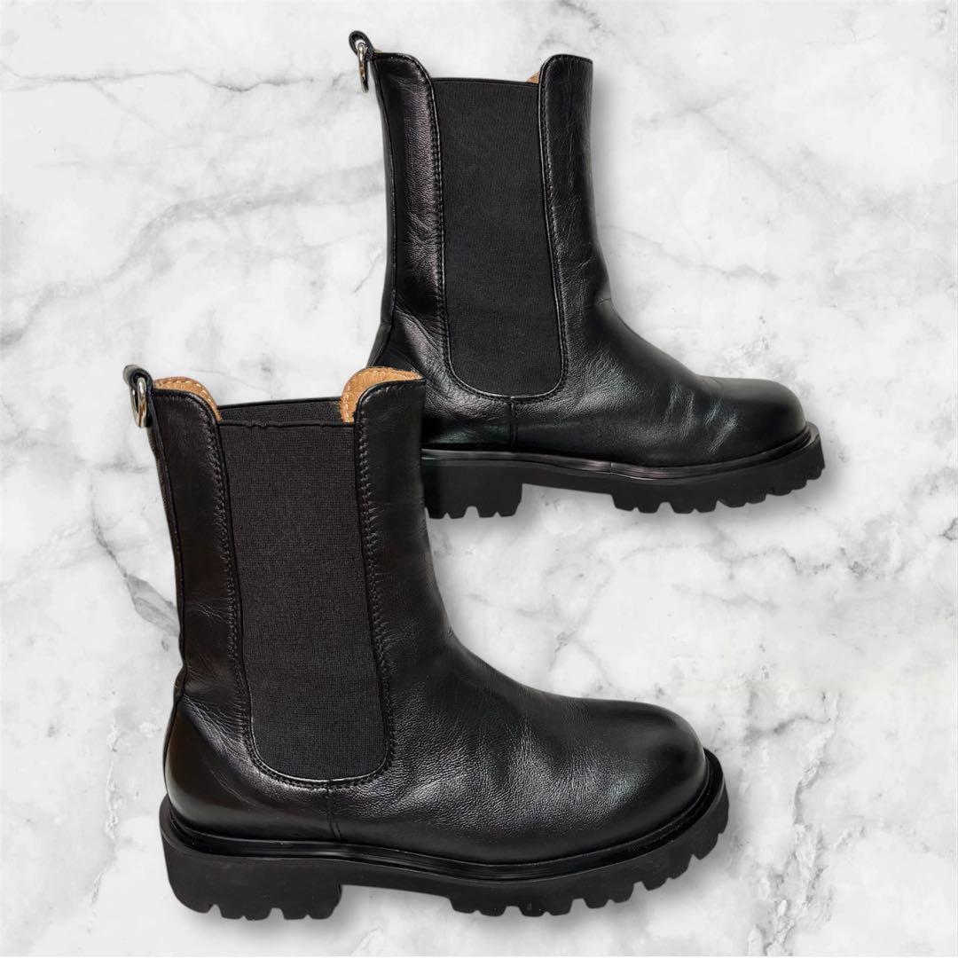 CAMINANDO サイドゴアブーツ 厚底 トラックソール 23cm