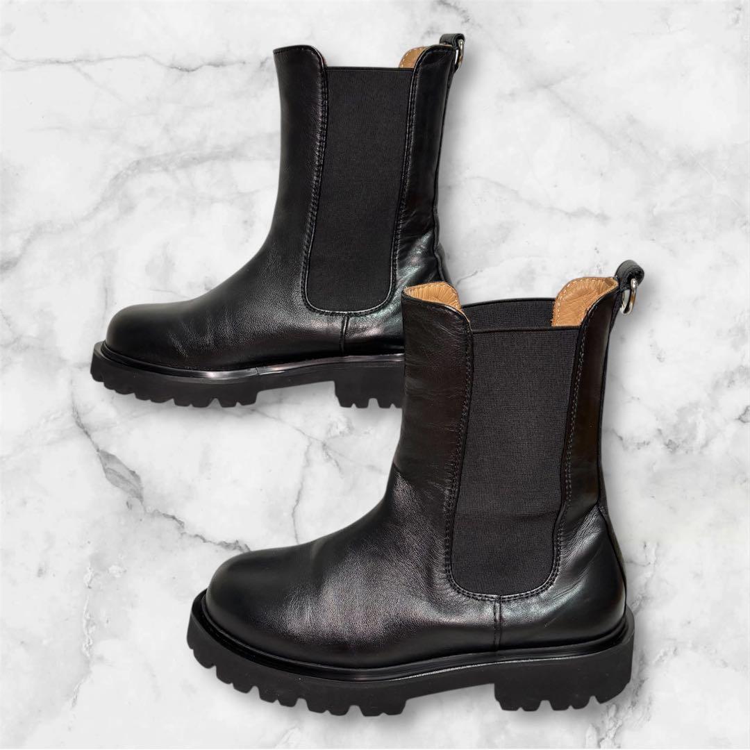 CAMINANDO サイドゴアブーツ 厚底 トラックソール 23cm