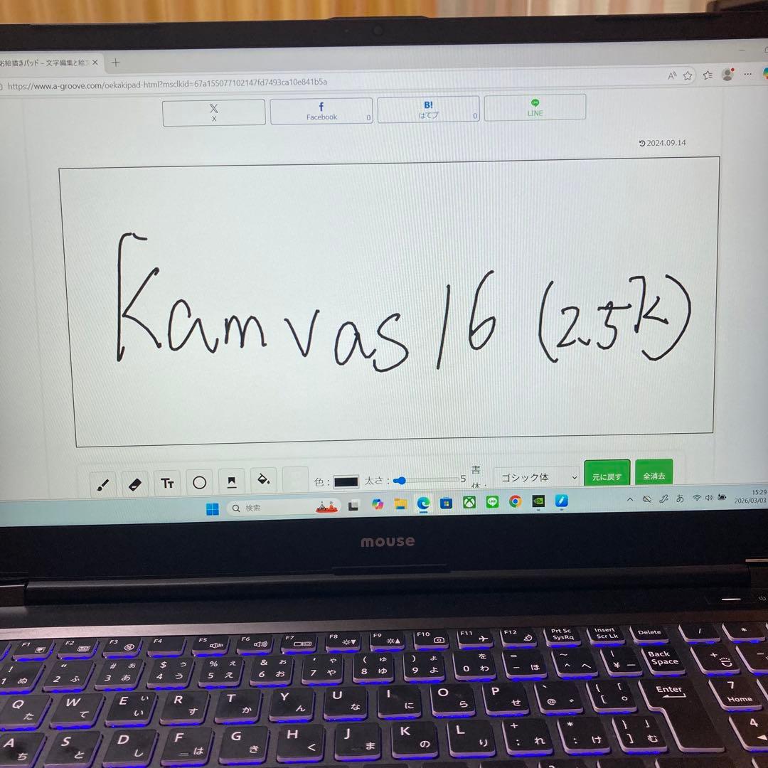 HUION KAMVAS Pro 16 (2.5k) 液タブ