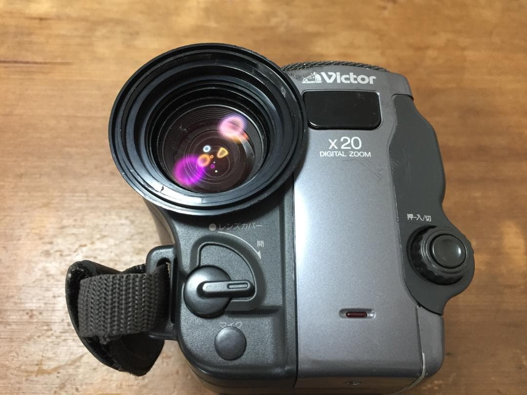 良品 撮影再生ダビングOK　VICTOR　GR-EX7　付属品有　S-VHS-C