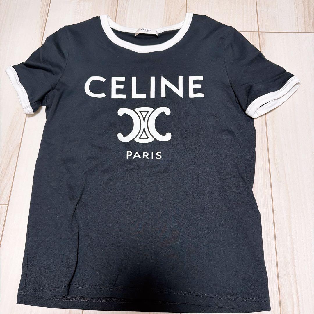 CELINE PARIS Tシャツ/コットンジャージー　セリーヌ