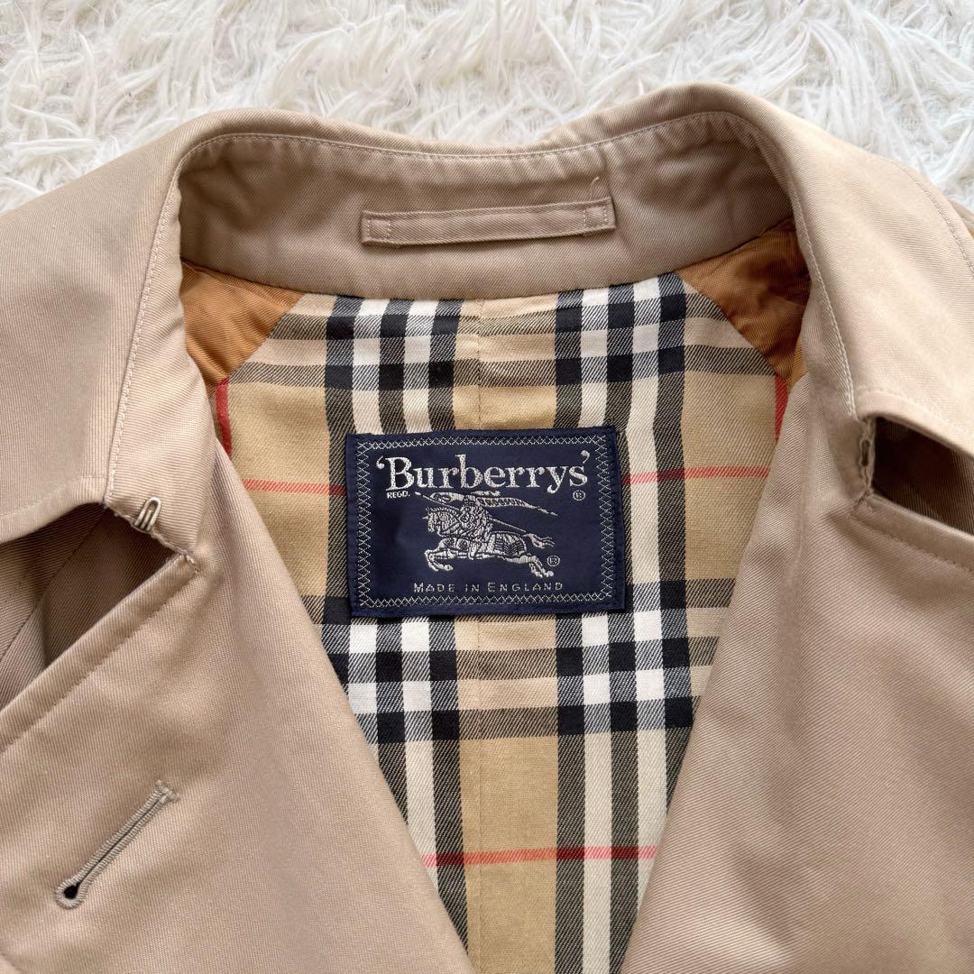 英国製ノバチェック Burberrys トレンチコート ロング丈 ベージュ