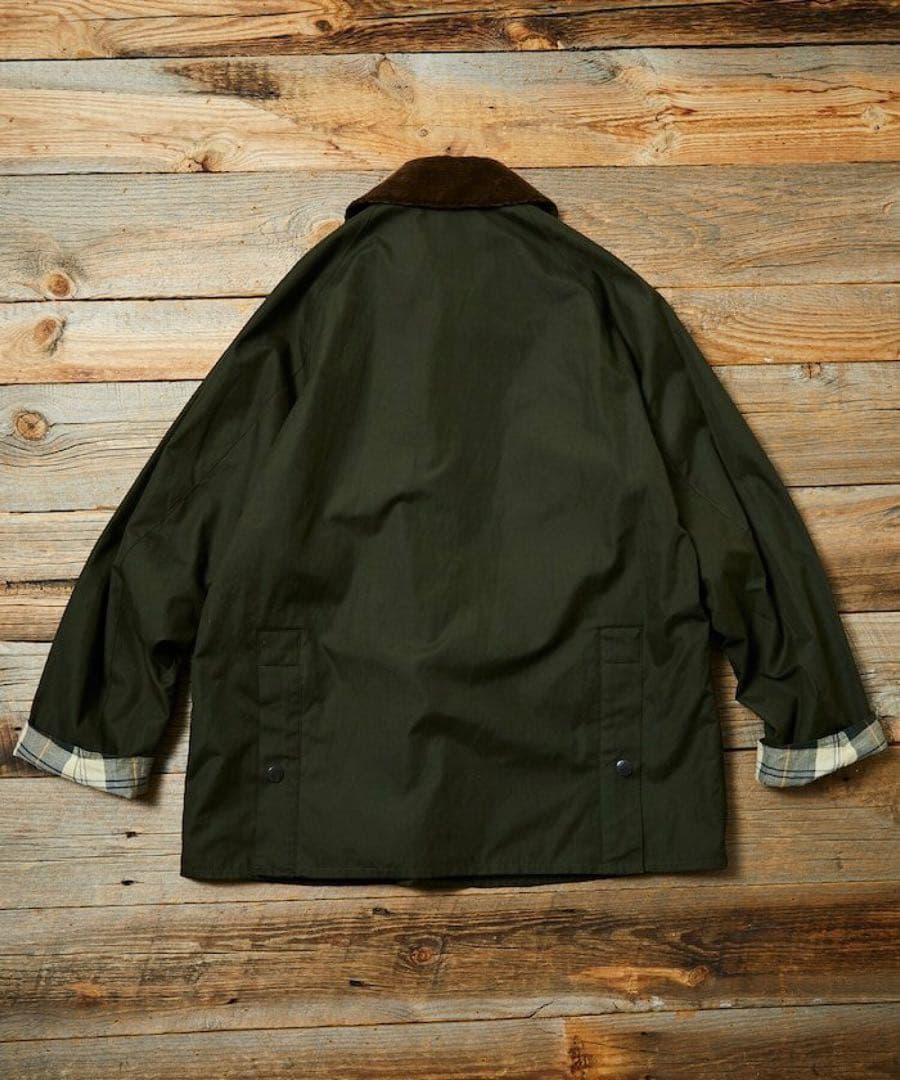 Barbour 別注 BEDALE OS Sleeve オリーブ　ノンオイル