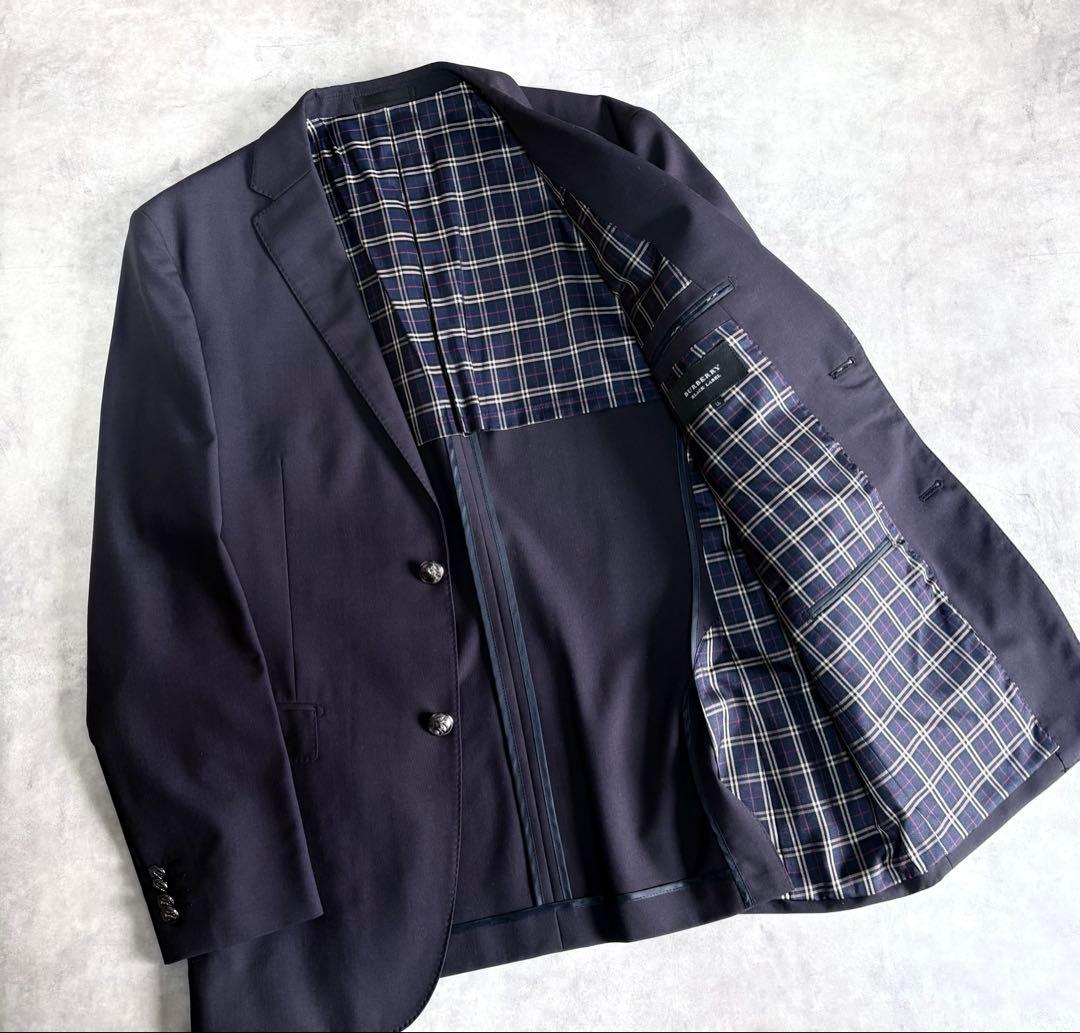 BURBERRY BLACK LABEL 紺ブレザー XL ノバチェック