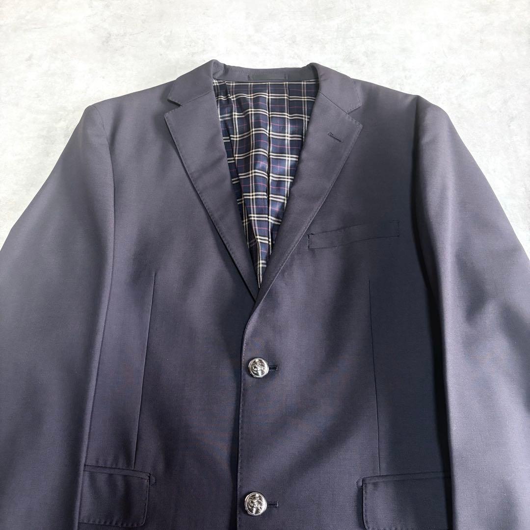 BURBERRY BLACK LABEL 紺ブレザー XL ノバチェック