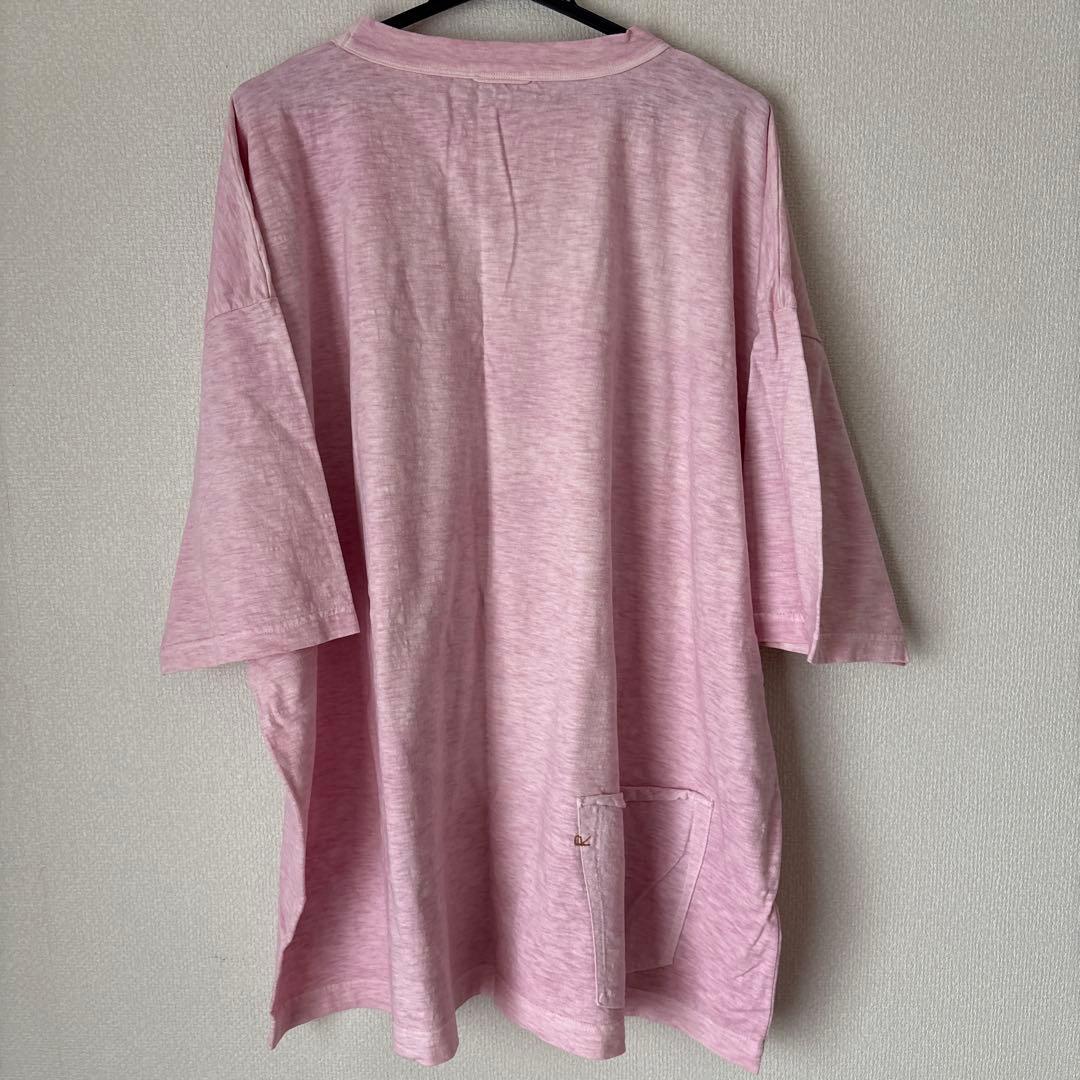 45r 度詰天竺の908オーシャンTシャツ 9.8サイズ（桜染め）