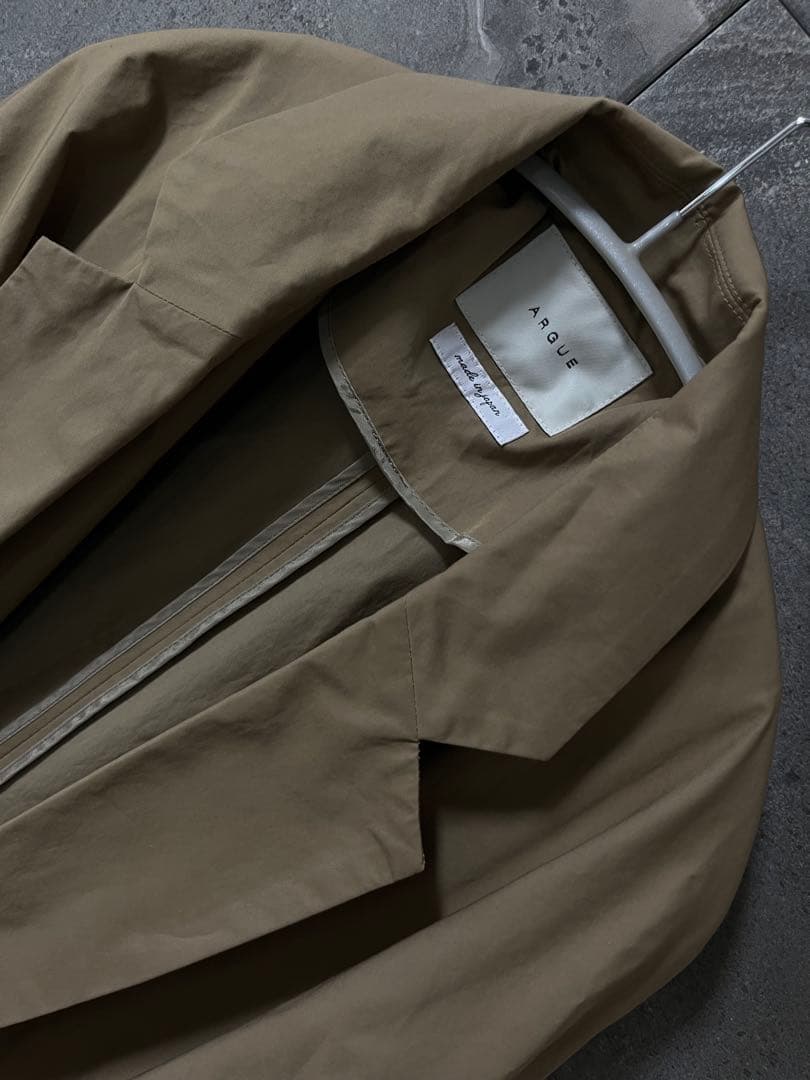 ジャケット・アウター ARGUE ESSENTIAL WIDE OVER TRENCH COAT
