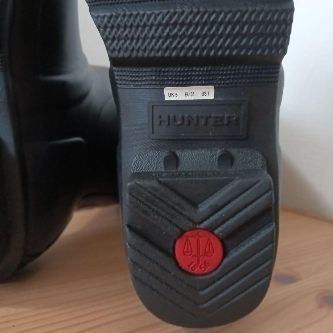 美品 HUNTER オリジナルトール レインブーツ ブラック UK5 24cm