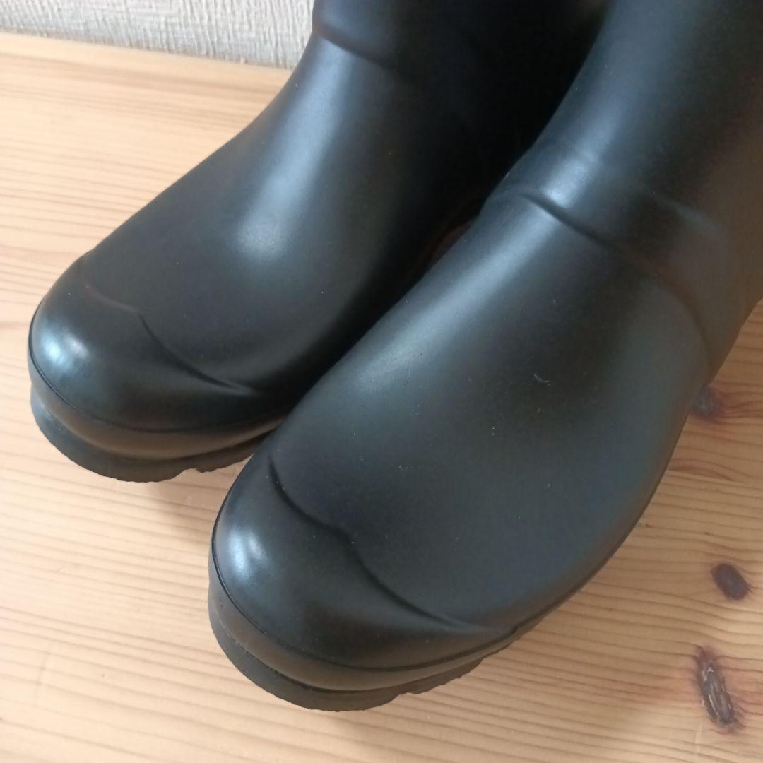 美品 HUNTER オリジナルトール レインブーツ ブラック UK5 24cm