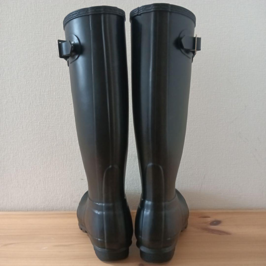 美品 HUNTER オリジナルトール レインブーツ ブラック UK5 24cm