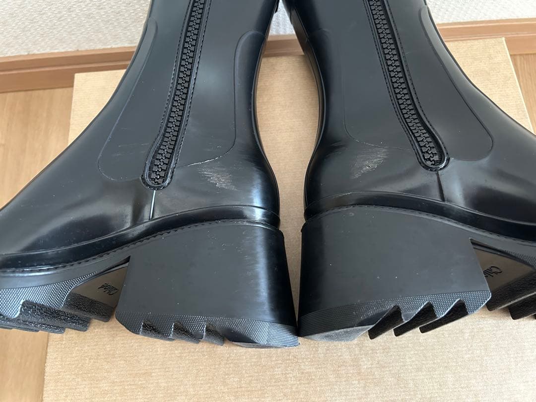 Chloe クロエ　BETTY レインブーツ　黒　36