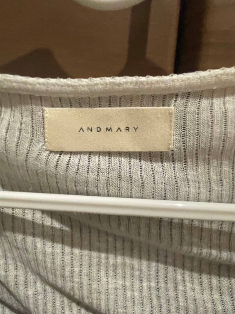 ANDMARY Baby slit mini dress グレー
