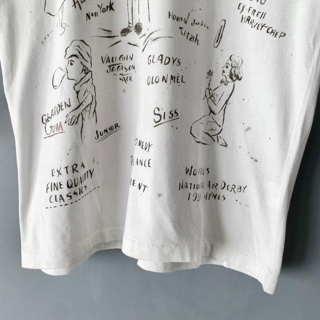 GLADHAND x 伊勢丹 ドローイングTシャツ M グラッドハンド