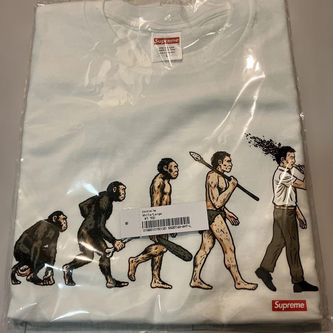 トップス supreme evolution tee White L size