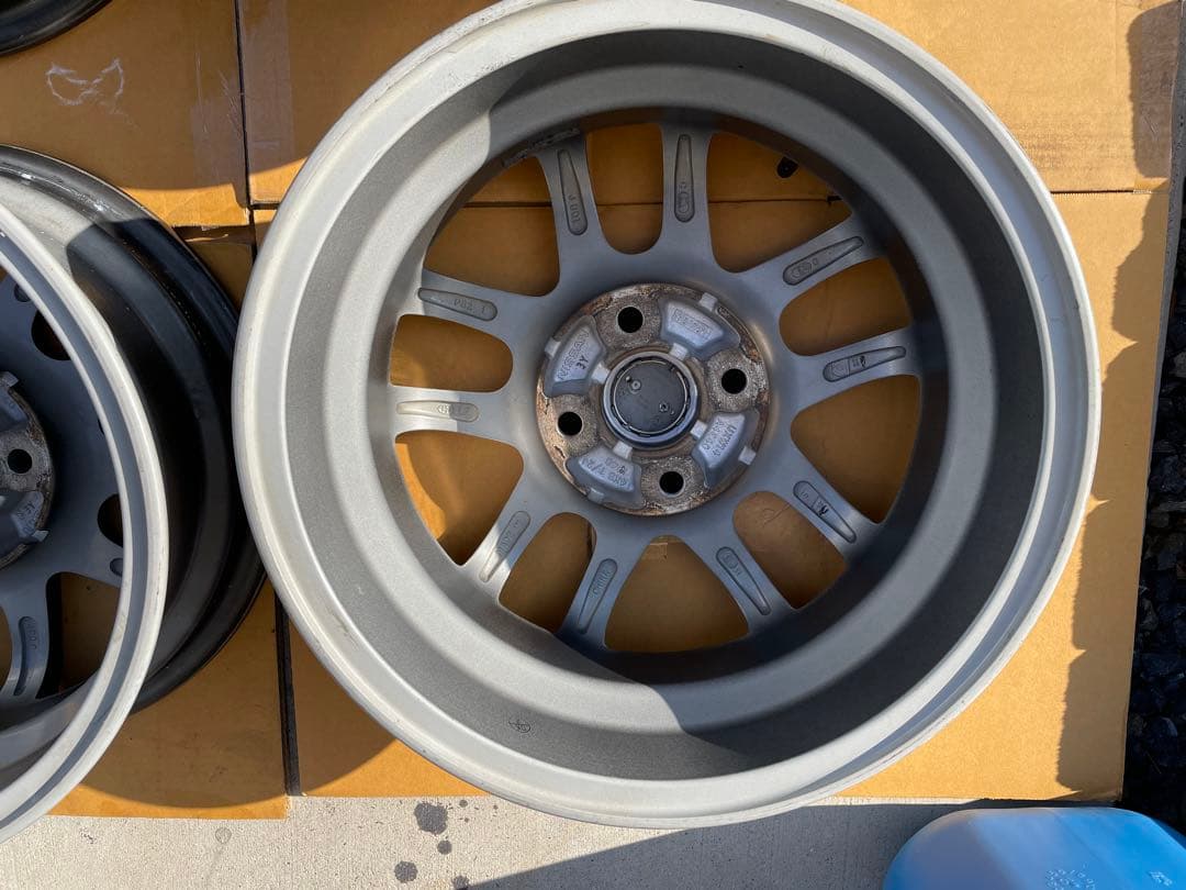 日産純正OP 14インチホイール 5.5J PCD100 4H 2本セット ②