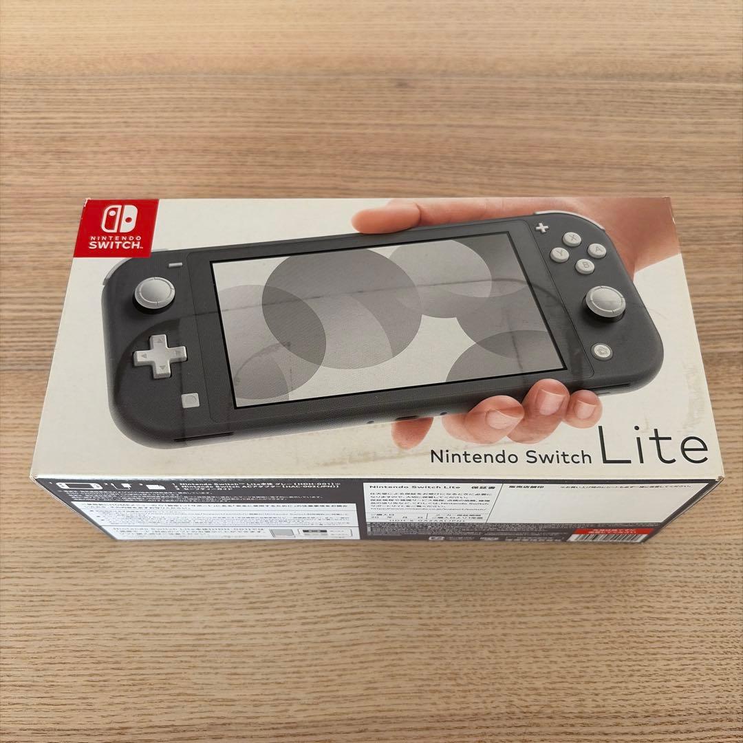 Nintendo Switch Lite グレー 本体 ケース・カバー付き 美品
