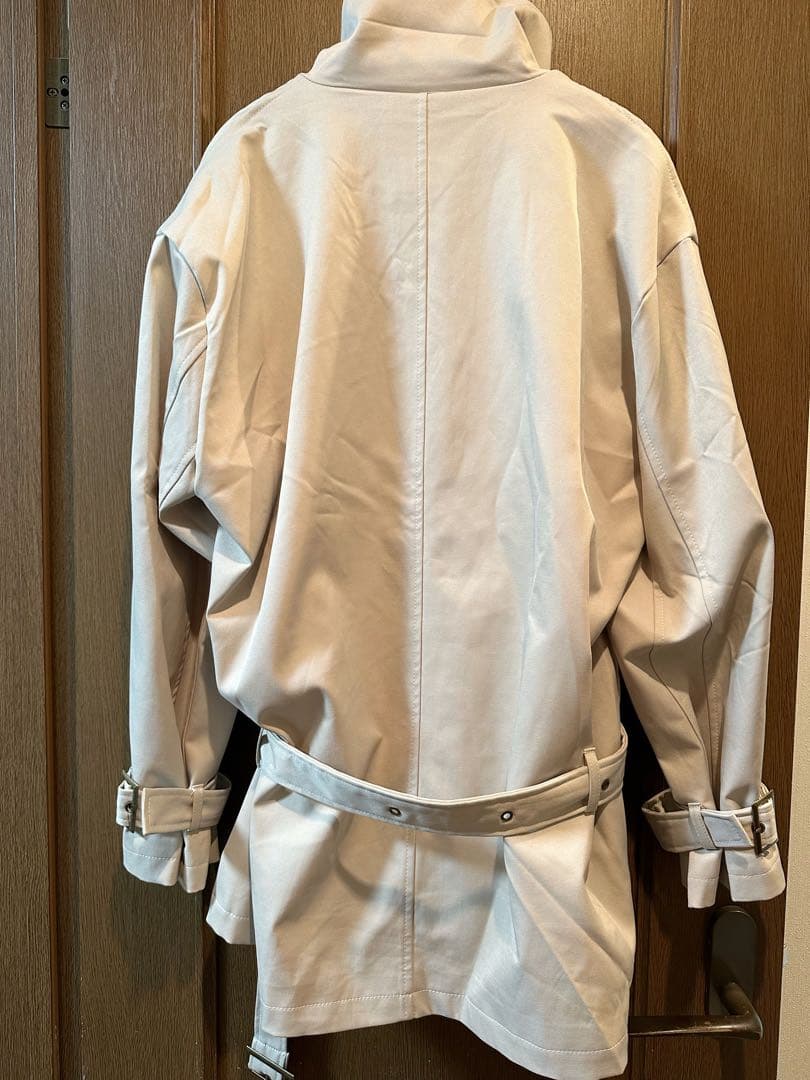 即完売PELLICULE「stand collar trench coat」新品