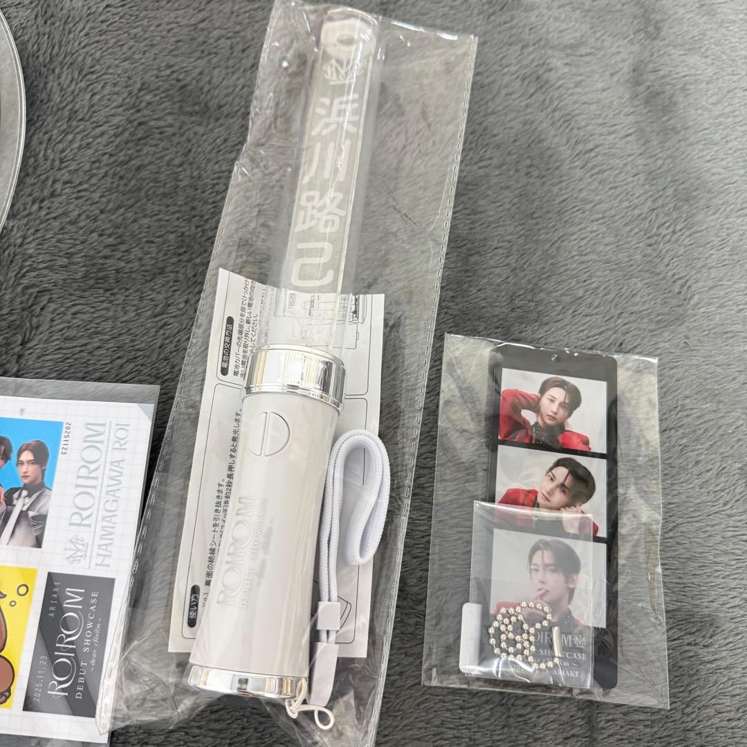 ROIROM 浜川路己 ペンライト うちわ 証明写真風ステッカー グッズ