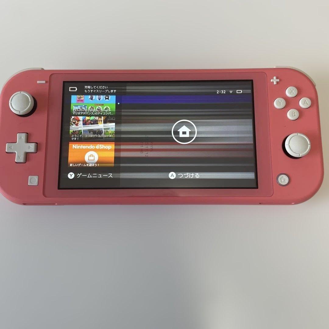 【ジャンク品】Nintendo Switch Lite 本体のみ ピンク 箱有