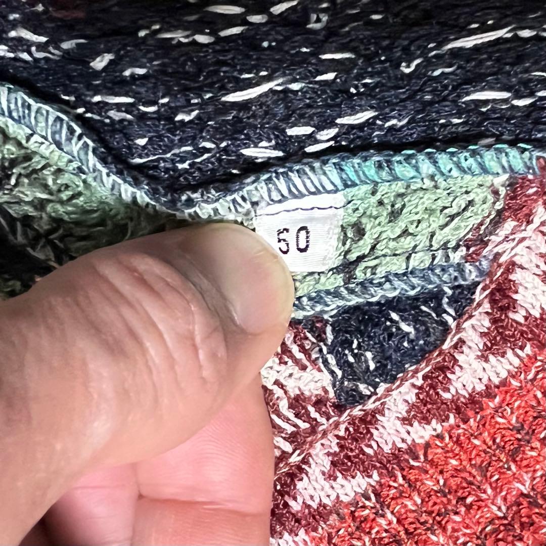【希少/ヴィンテージ】MISSONI ニットベスト オレンジタグ マルチカラー