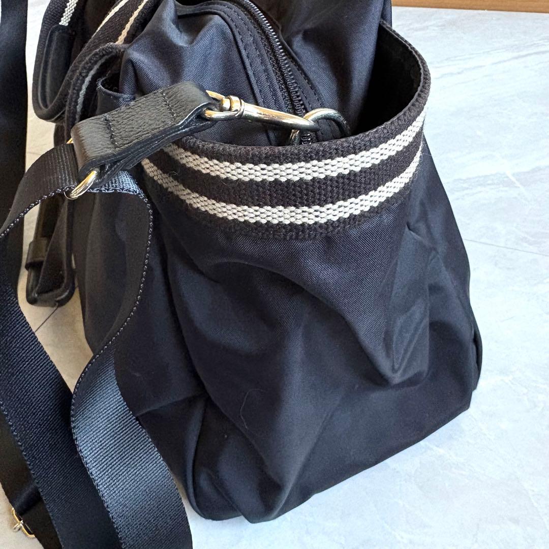 agnes b アニエスベー ボストンバッグ ナイロン 黒 美品
