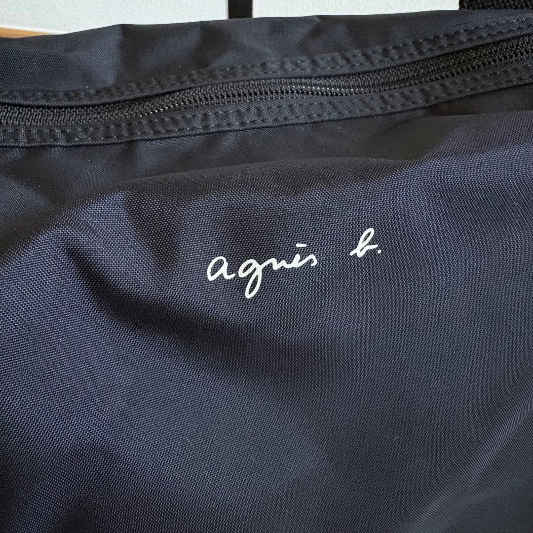 agnes b アニエスベー ボストンバッグ ナイロン 黒 美品