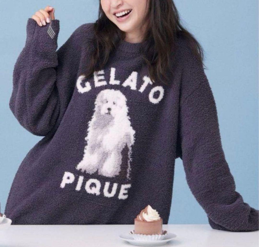 ✨新品・タグ付き✨ ジェラートピケ DOG柄 モコモコ ワンピース 犬