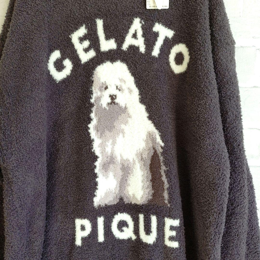 ✨新品・タグ付き✨ ジェラートピケ DOG柄 モコモコ ワンピース 犬