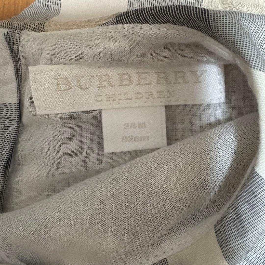 BURBERRY チェック柄 ワンピース パンツ付き92cm