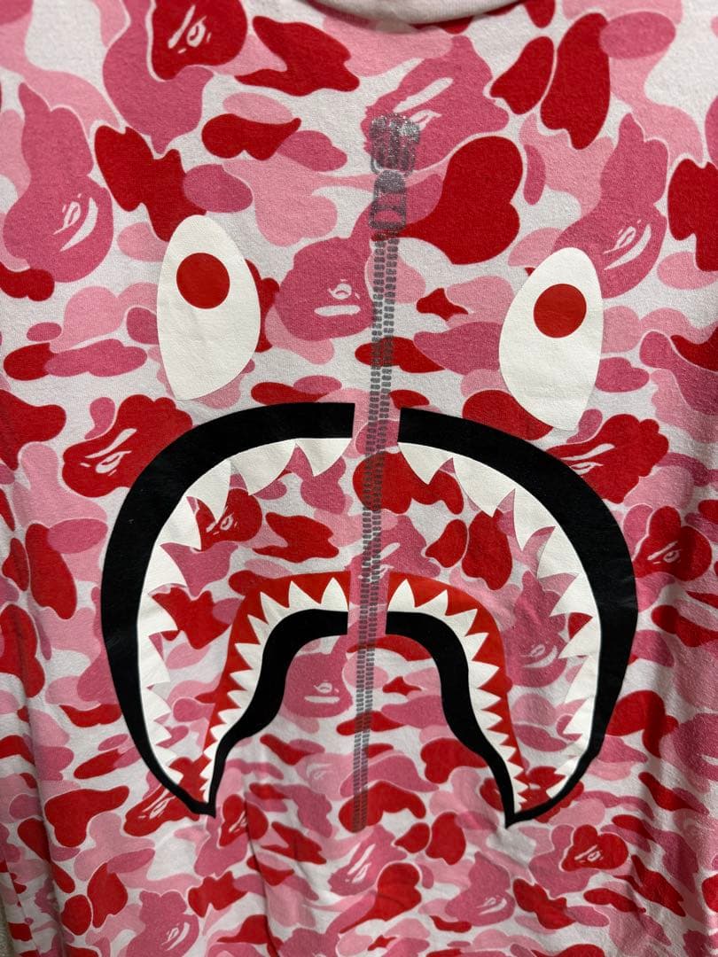 A BATHING APE カモフラージュ シャーク Tシャツ 古着 S