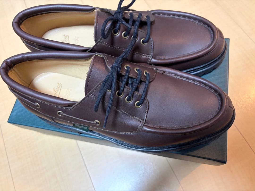 【新品】Paraboot CHIMEY LIS EBONY モカシン　茶 8.5
