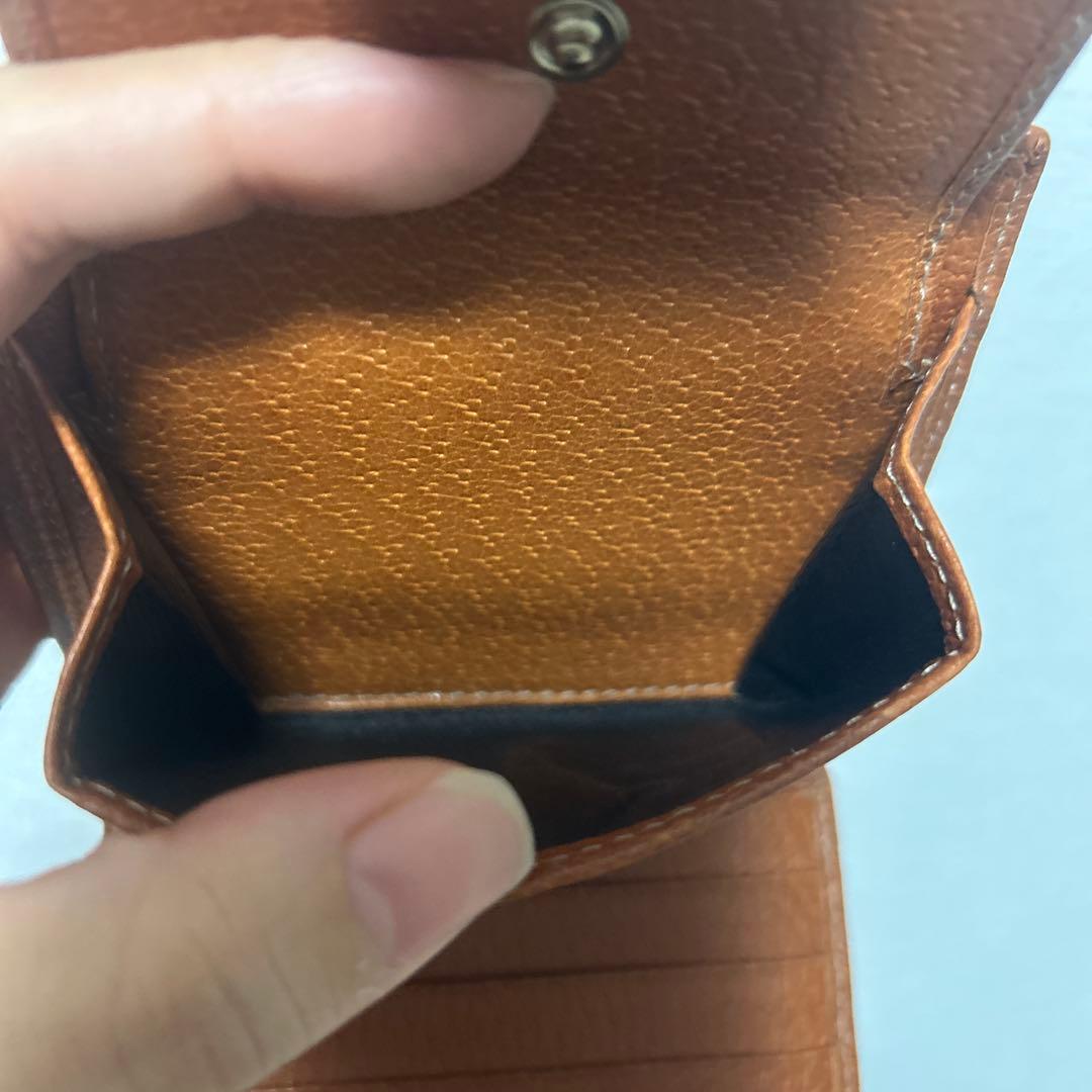 GUCCI グッチ GG柄 ホック レザー ２つ折り財布