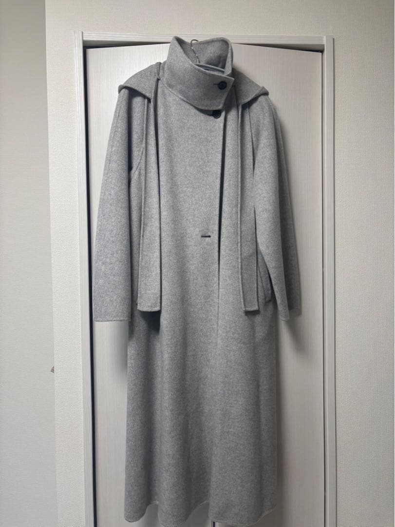 【入手困難】アダムエロペ　スタンドカラーフーデッドリバーコート　23-24AW