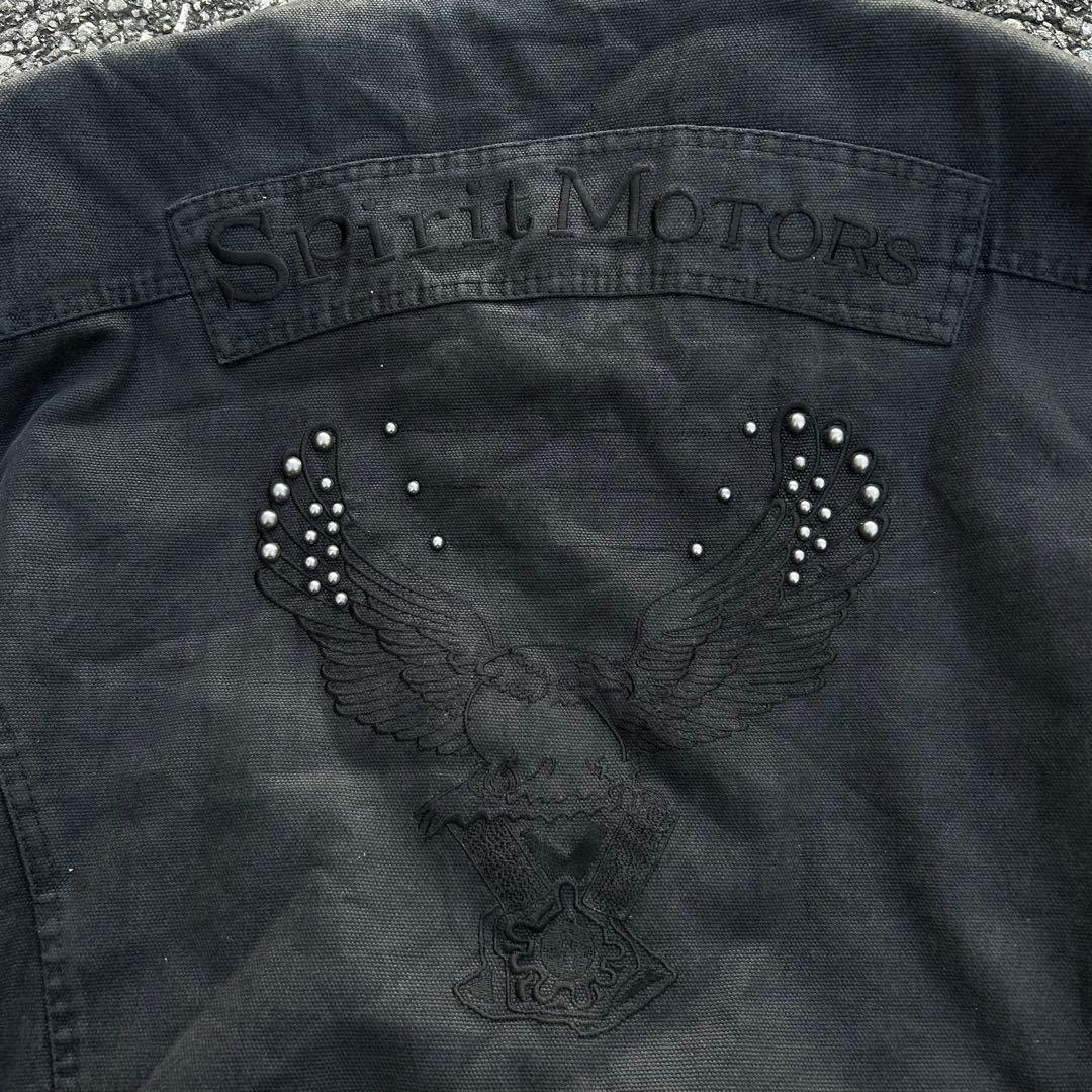 Harley-Davidson似 90s スタッズ ジャケット y2k ダック