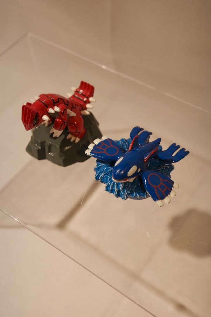 ポケモン モンコレ カイオーガ グラードンクリア 台座付きTOMY初期AG レア